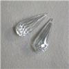 Image 1 : 20 CTS PAIR OF CUBIC ZIRCONIA BRIOLETTE 18x7 MM - TOP DRILLED