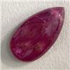 Image 1 : 29.82 CTS ENHANCED RUBY TEAR DROP 25x14 MM