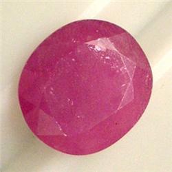 13.12 CTS OVAL RUBY 15x14 MM - GLASS FILLED