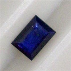 1.31 CTS EMERALD CUT SAPPHIRE 7x5 MM - HEAT TREATED