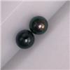 Image 1 : 3-3.5 MM PAIR OF AKOYA PEARL - HALF DRILLED