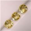 Image 1 : 6.20 CTS LOT OF 3 ROUND BICOLOR CITRINE 8.5 MM