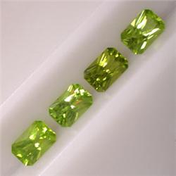 2.10 CTS LOT OF EMERALD CUT PERIDOT 6x4 MM