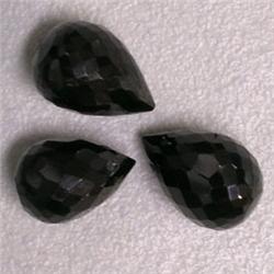 15 CTS LOT OF BLACK SAPPHIRE BRIOLETTE 11x7 MM
