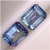Image 1 : 5 CTS PAIR OF EMERALD CUT MYSTIC TOPAZ 9x7 MM