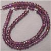 Image 1 : 25.90 CTS SPINEL RONDELLES STRAND 3 MM - 16 INCHES