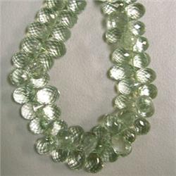 240 CTS GREEN AMETHYST BRIOLETTE STRAND 11x8 MM