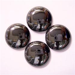 100 CTS LOT OF ROUND HEMATITE CABOCHONS 20 MM