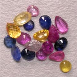 4.00 CTS LOT OF MULTICOLOR ROUND SAPPHIRES
