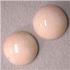 Image 1 : 24.90 CTS PAIR OF ROUND NATURAL ITALIAN CORAL CABOCHON 14.5 MM