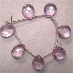 27.70 CTS LOT OF AMETHYST TEAR DROPS 12x9 MM