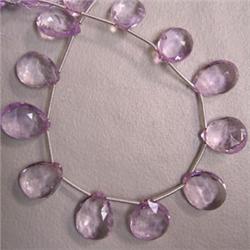 83 CTS AMETHYST TEAR DROP STRAND 15-13x10 MM