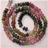 Image 1 : 43+ CTS TOURMALINE RONDELLES STRAND 4 MM - 16 INCHES