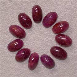 3.70 CTS LOT OF OVAL RUBY 5x3 MM