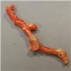 Image 1 : 4 CTS FREE FORM NATURAL ITALIAN CORAL BRANCH 40x8 MM