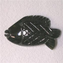 8.50 CTS CARVED TOURMALINE FISH 20x12 MM 