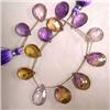 Image 1 : 102 CTS AMETRINE TEAR DROP STRAND 16x12 MM