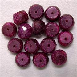 110.00 CTS LOT OF RUBY RONDELLES 9 MM