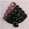 Image 1 : 14.60 CTS CARVED TOURMALINE 21x20 MM