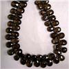 Image 1 : 107 CTS SMOKY TOPAZ TEAR DROP STRAND 10x7 MM
