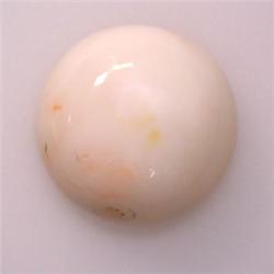 12.60 CTS ROUND NATURAL ITALIAN CORAL CABOCHON 15 MM