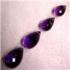 Image 1 : 28.30 CTS LOT OF AMETHYST BRIOLETTE - DIFFERENT SIZES