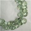 Image 1 : 336 CTS GREEN AMETHYST TEAR DROP STRAND 13x12 MM