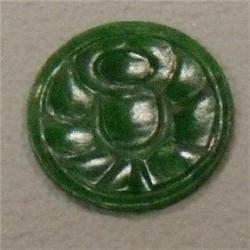 0.79 CTS CARVED JADE 12 MM
