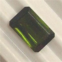 1.30 CTS EMERALD CUT GREEN TOURMALINE 8x5 MM