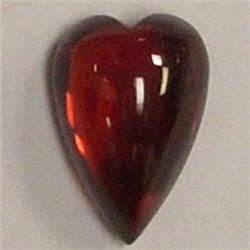 4 CTS HEART SHAPED GARNET CABOCHON 11x8 MM