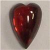 Image 1 : 4 CTS HEART SHAPED GARNET CABOCHON 11x8 MM