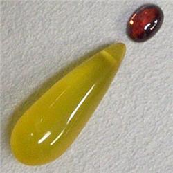 7.50 CTS MIXED LOT AGATE TEAR DROP AND GARNET - PERFECT FOR PENDANT