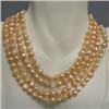 Image 1 : 8x6 MM FRESH WATER PEARL INFINITY STRAND 64 INCHES