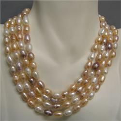 9x7 MM FRESH WATER PEARL INFINITY STRAND 64 INCHES