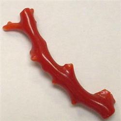 43.90 CTS NATURAL ITALIAN CORAL BRANCH 30x5 MM