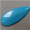 Image 1 : 40+ CTS STABILIZED TURQUOISE TEAR DROP 59x20 MM - TOP DRILLED