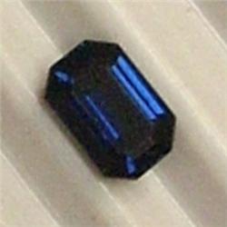 0.60 CTS EMERALD CUT SAPPHIRE 5x3 MM - NATURAL COLOR