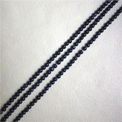 THREE STRANDS OF 2 MM BLUE GOLD STONE