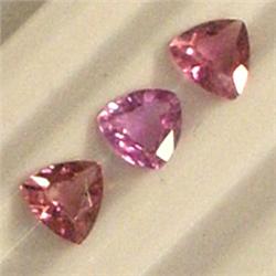 0.55 CTS LOT OF 3 PINK TOURMALINE 4x4 MM