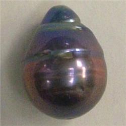 16x11 MM BLACK TAHITIAN PEARL - FULL DRILLED