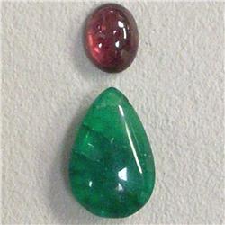 6+ CTS MIXED LOT OF CHRISCOPRASSE BRIOLETTE AND GARNET 14x9-8x6 MM