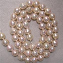 7.5-7 MM BARROQUE JAPANESE AKOYA PEARL STRAND - 16 INCHES
