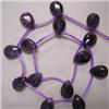 Image 1 : 12x9 MM AMETHYST TEAR DROPS - 16 INCHES
