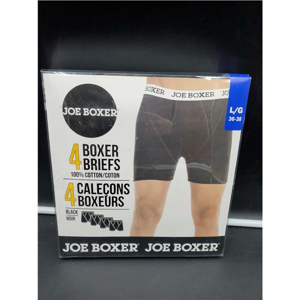 Joe Boxer 4 Boxer Briefs (L-36-38)