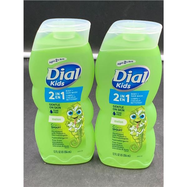 Dial Kids 3 in 1 Body, Hair & Bubble Bath-Melon (2 x 354ml)