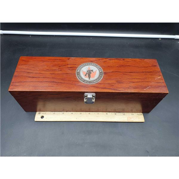 Wounded Warriors Lined Wine Box