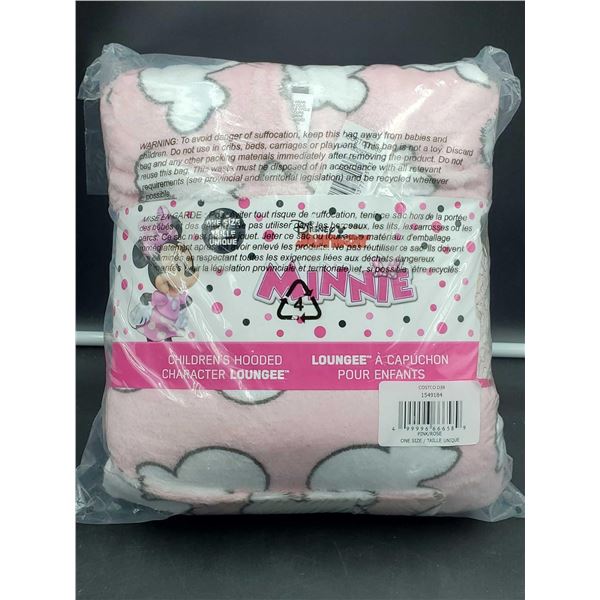 Childrens Hooded Minnie Mounse Lounger (o/s)