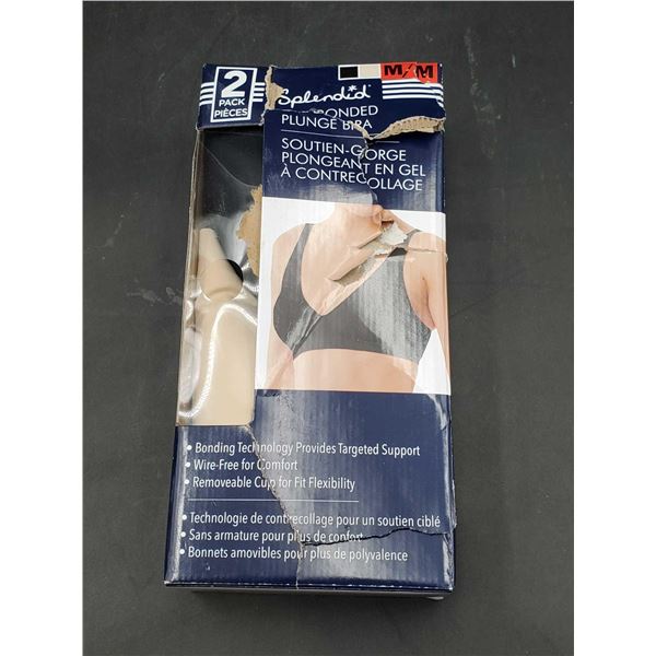 Splendid Gel Bonded Plunge Bra 2pk (size M)