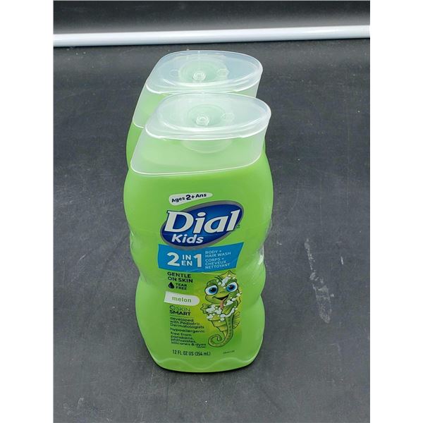 Dial Kids 3 in 1 Body, Hair & Bubble Bath-Melon (2 x 354ml)