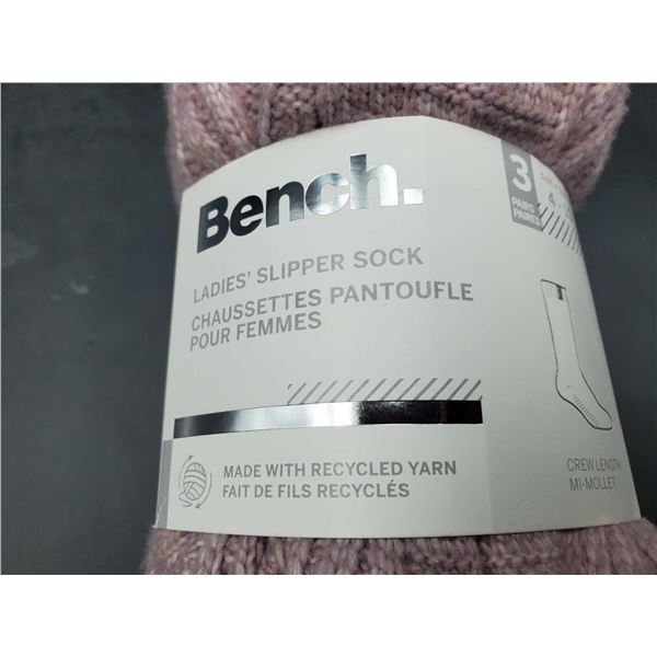 Bench Ladies Slipper Sock 3Pairs (size 4-10)